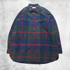90s L.L.Bean CHAMOIS CLOTH SHIRT...