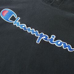 Champion REVERSE WEAVE チャンピオン プルオーバー パーカー スウェット ブラック Lサイズの画像