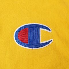 Champion REVERSE WEAVE チャンピオン プルオーバー パーカー スウェット イエロー Mサイズの画像