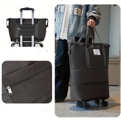 新品未使用　旅行　買い物　サブバッグ　コロコロ取り外し可能　伸縮3段階　万能スーツケース　バッグの画像