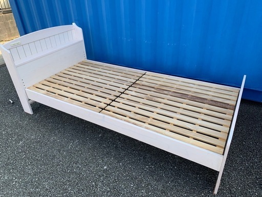 福岡市内配達無料 シングルベッドマットレス フレームセット