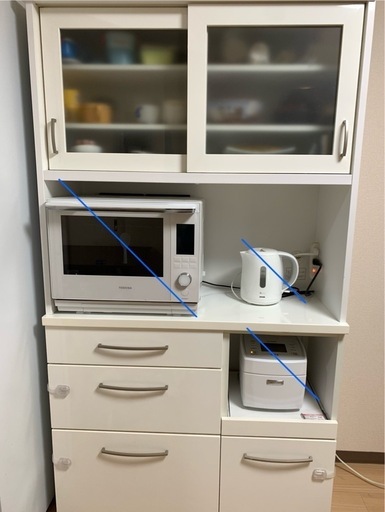 【値下げ】　ニトリ　食器棚