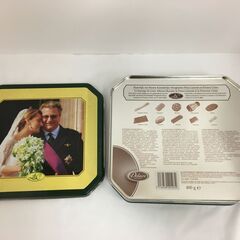 JME01K) ヨーロッパ輸入雑貨 ベルギー老舗Delacre クッキー缶 裁縫道具や小物入れ 中古品【取りに来られる方限定】の画像