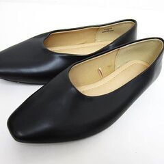 【極美品】１度のみ着用  ソフトレザー パンプス ローヒール S...