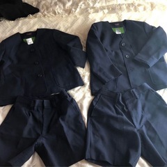 学生服小学校制服男の子130cm，135cm.2セット日本製秋冬春紺色