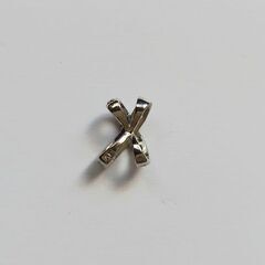 【未使用】×柄（バツ　ダイヤモンド風飾り）ネックレスの画像