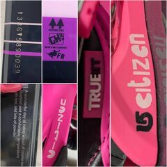 🔷🔶🔷UNY26/77 スノーボード 板 ビンディングセット burton citizen/Mサイズ ピンク INCH/138㎝ レディース 女性用 スノボ― 中古品〇🔷🔶🔷の画像