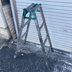 脚立　アルミ合金製はしご兼用　天板高112cm はしご長さ238cm 管理番号:5の画像