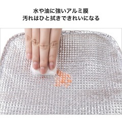 【新品】保温 お弁当袋 保冷バッグ ランチバッグ 小さめおしゃれ ブルー 8L の画像