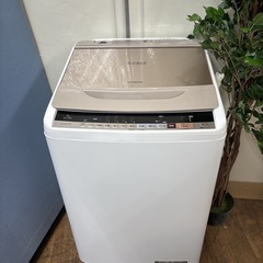 I349 🌈 ジモティー限定価格！ HITACHI 洗濯機 （8.0㎏） ⭐ 動作確認済 ⭐ クリーニング済の画像