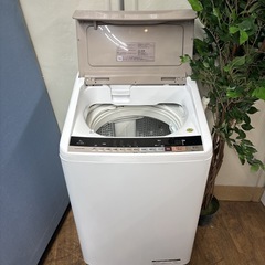 I349 🌈 ジモティー限定価格！ HITACHI 洗濯機 （8.0㎏） ⭐ 動作確認済 ⭐ クリーニング済の画像