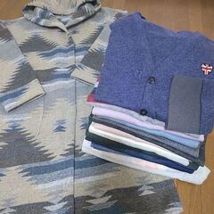 最終値下げ！お得セット♪オルテガ柄コート カットソー類 秋冬バッグ まとめ売りの画像