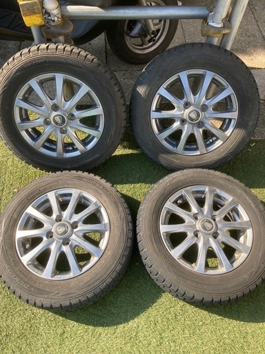 軽自動車全般に　スタッドレスアルミホイール4本セット　13インチ　山アリ