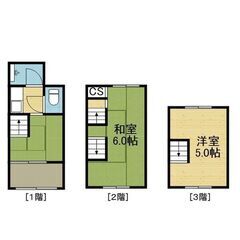🍀仲介手数料無料🍀【環状線「桃谷」徒歩13分】敷金０●２Ｋ●２人...