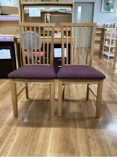 ダイニングチェアー(2脚セット)【町田市再生家具】242896