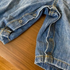 【ほぼ新品✨】デニムオーバーオール/サロペット　ベビー服👶🏻　オムツ交換楽々ボタンありの画像