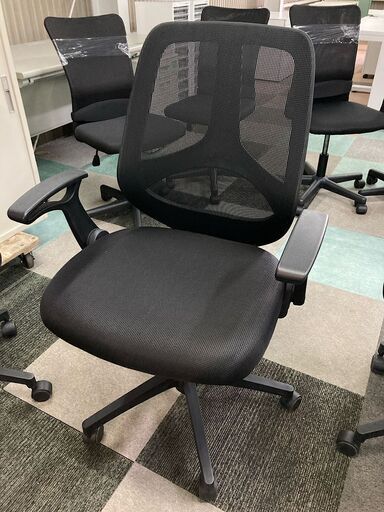 中古　良品　井上金庫　オフィスチェア　ガスチェア　ワークチェア　事務いす　デスクチェア　肘跳ね上げ式　愛知　一宮市　江南市　稲沢市　名古屋　岐阜　各務ヶ原　岐南町　羽島　三重　グッドプライス一宮
