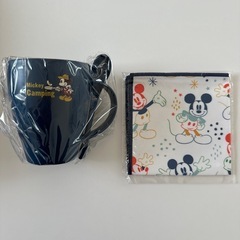 【新品】ミッキーマウスのマグカップとハイパータオル