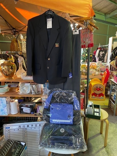 葛城市立新庄中学校 制服と指定バッグセット［未使用品］