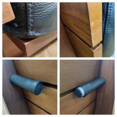 【愛品倶楽部柏店】シギヤマ家具工業 本革アームレス2Pローソファ&オットマン Blena の画像