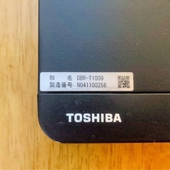 TOSHIBA ブルーレイレコーダーの画像