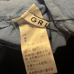 GRL コットンリネンルーズシルエットシャツ オーバーサイズの画像