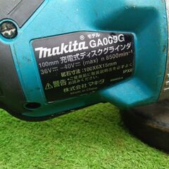 マキタ GA009G 充電式ディスクグラインダー【野田愛宕店】【店頭取引限定】【中古】管理番号：ITHVDNQ94UPEの画像