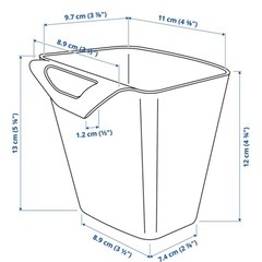 IKEA イケア SUNNERSTA スンネルスタ 小物入れ ホワイト 4個の画像