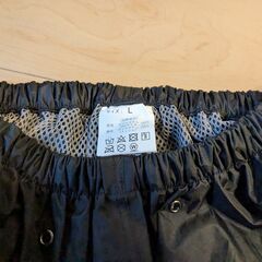 [カジメイク] レインウェア レインスーツ レインコート 雨具 防水 上下セット サイズL ライトグリーンの画像