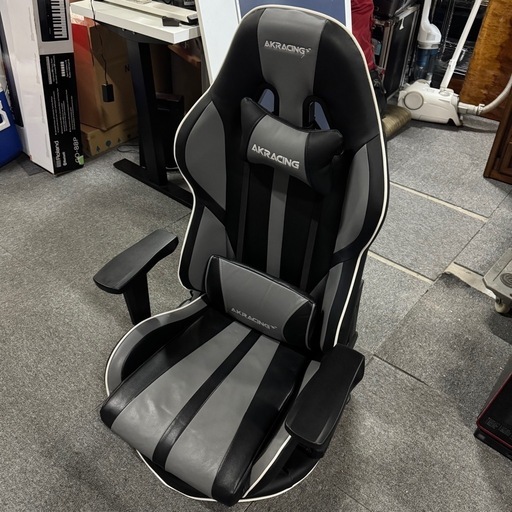 AKRACING 極坐 V2 ゲーミング座椅子 GREY グレイ グレー ゲーミングチェア 座椅子 エーケーレーシング