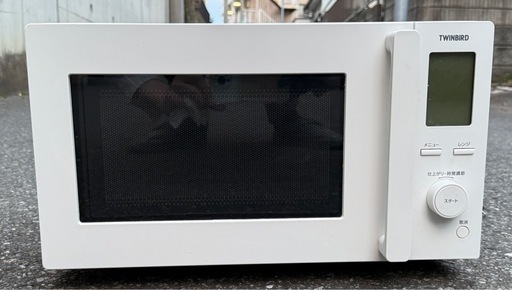 【お取り引き中】TWINBIRD センサー付フラット電子レンジ DR-F281