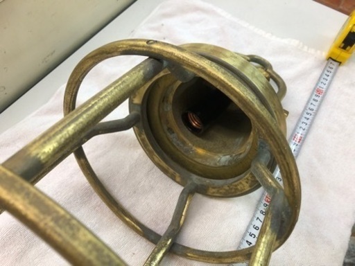 魚具、大型集魚灯、真鍮製、珍品、アンテーク　間接照明 魚具、集魚灯、真鍮製、珍品、アンテーク