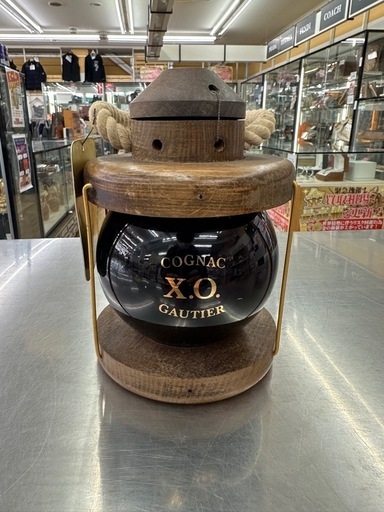 【ドリーム川西店御来店限定】GAUTIER  COGNAC  X.O.  ランタン型　ブランデー　40度　700ml  未開栓／【2001381855900086】