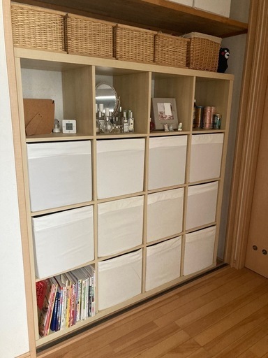 【別サイト取引完了】USED＊IKEA カラックスKALLAX 4×4段　シェルフのみ