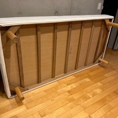 無印良品　シングルベッド　シーツ　布団　クッション付きの画像