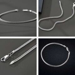 ステンレス/男女兼用チェーンブレスレット②（新品）の画像