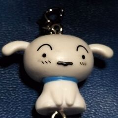 クレヨンしんちゃん　しろのボールチェーンキーホルダー
