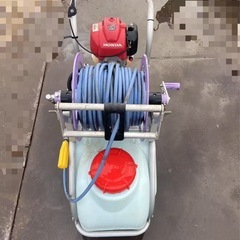 丸山 MSE-50H-A キャリー動噴 HONDA GX25 4STROKE スーパージェットミニ 噴霧器 エンジン動作確認済み 中古 配送可の画像