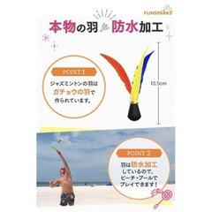 【新品】ジャズミントン 交換用 3色の羽(風に強い羽) シャトルの画像