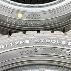 冬14インチ 軽乗用車【~90％ 富山】155/65R14 日本製 ダンロップ 2018年 中古4本Eeの画像