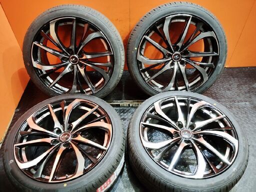 タイヤ新品 24年製 バランス済【FRONWAY 245/40ZR20】夏タイヤ【Weds レオニスTE 20インチ 8.5J5HPCD114.3+35】アルファード等　(VTJ043)