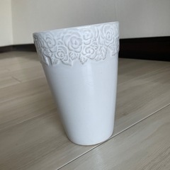 陶器　植木鉢　白