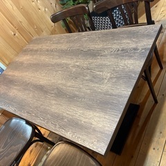 cafeテーブルセットの画像