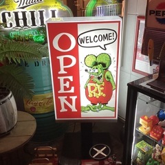 ラットフィンク電飾看板の画像