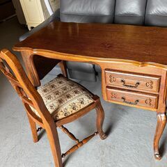 【★超目玉】 三越ブルージュ ルーマニア製 Used デスク&チェアーリモート 家具