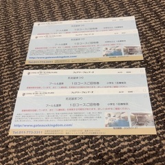 ガトーキングダムプール&温泉1日コース招待券