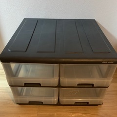 チェスト　透明ボックス　　仕分けラック　 　の画像