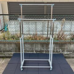 パイプハンガー・ハンガーラック（ダブル）グレーの画像