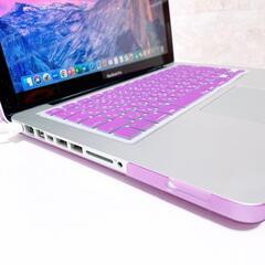  【おしゃれパープルカバー付き】25年1月分④ MacBook Pro 13インチ Core i5 大容量SSD256GB/メモリ8GB 動画編集・オンライン会議にも最適の画像