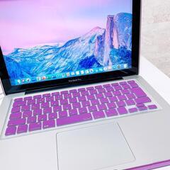  【おしゃれパープルカバー付き】25年1月分④ MacBook Pro 13インチ Core i5 大容量SSD256GB/メモリ8GB 動画編集・オンライン会議にも最適の画像
